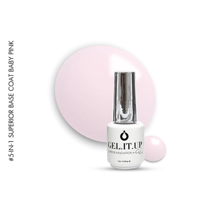 5-in-1 Superior Base 15ml Baby Pink -HTF
