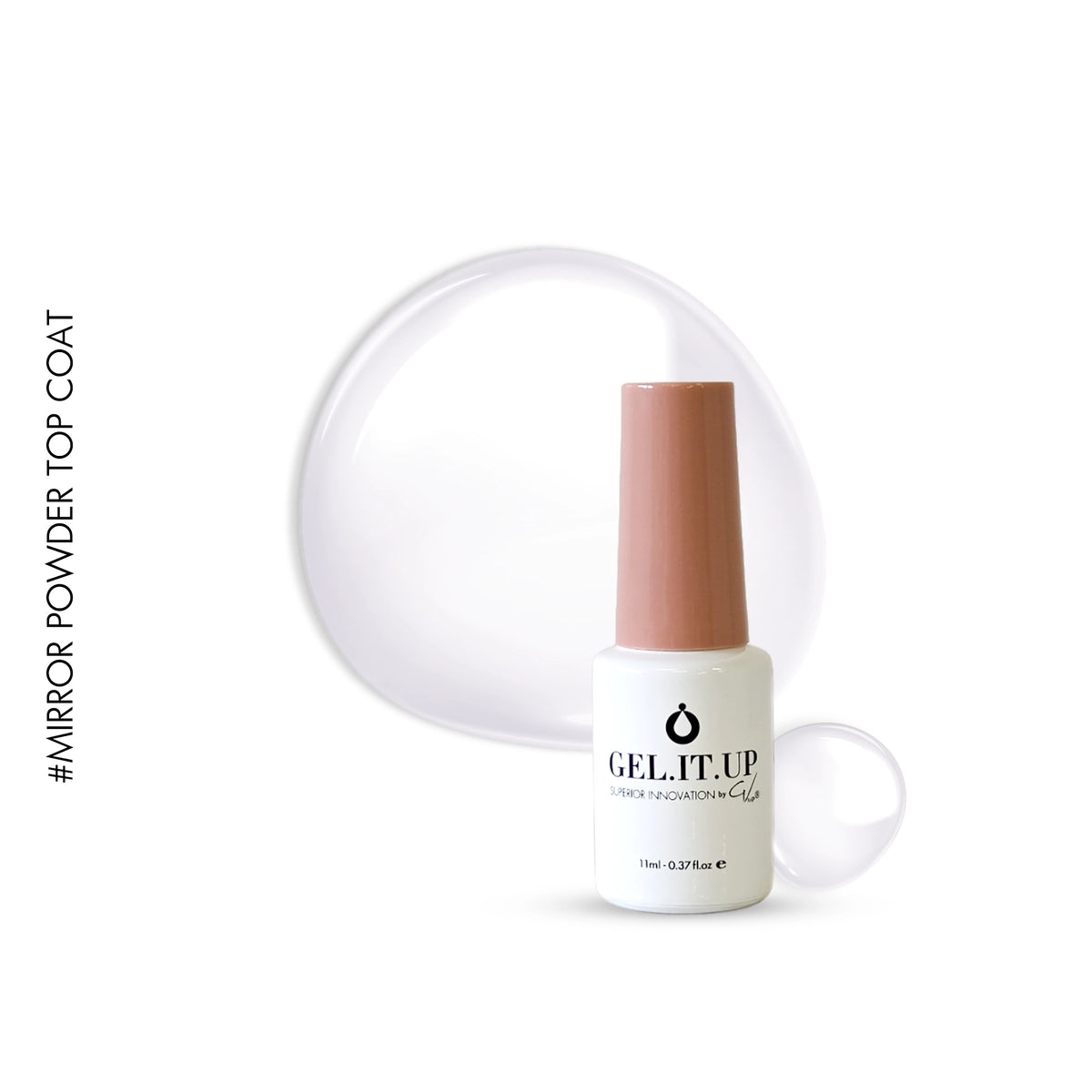 Aurora Flakes Non Wipe Top Coat 15ml -HTF
