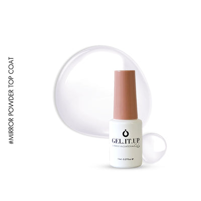 Aurora Flakes Non Wipe Top Coat 15ml -HTF