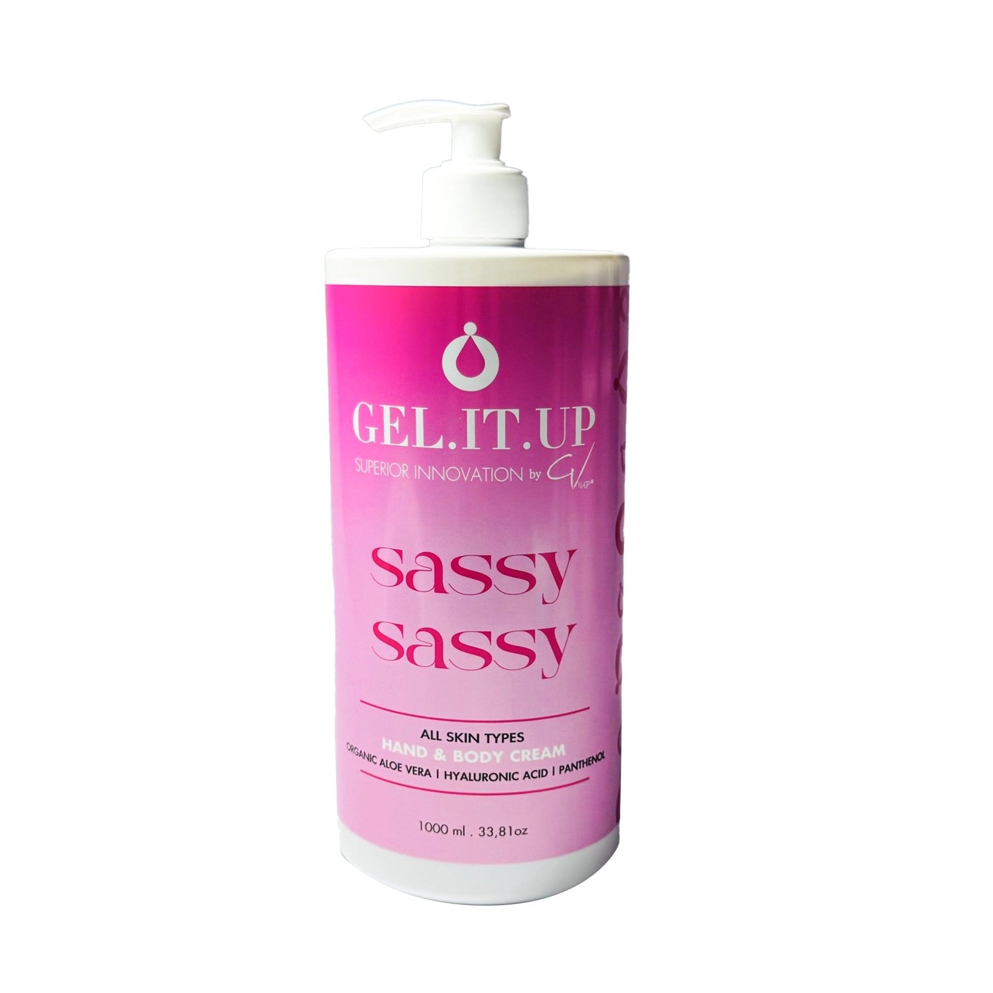 GEL IT UP HAND AND BODY CREAM 1000ml SASSY SASSY NEW