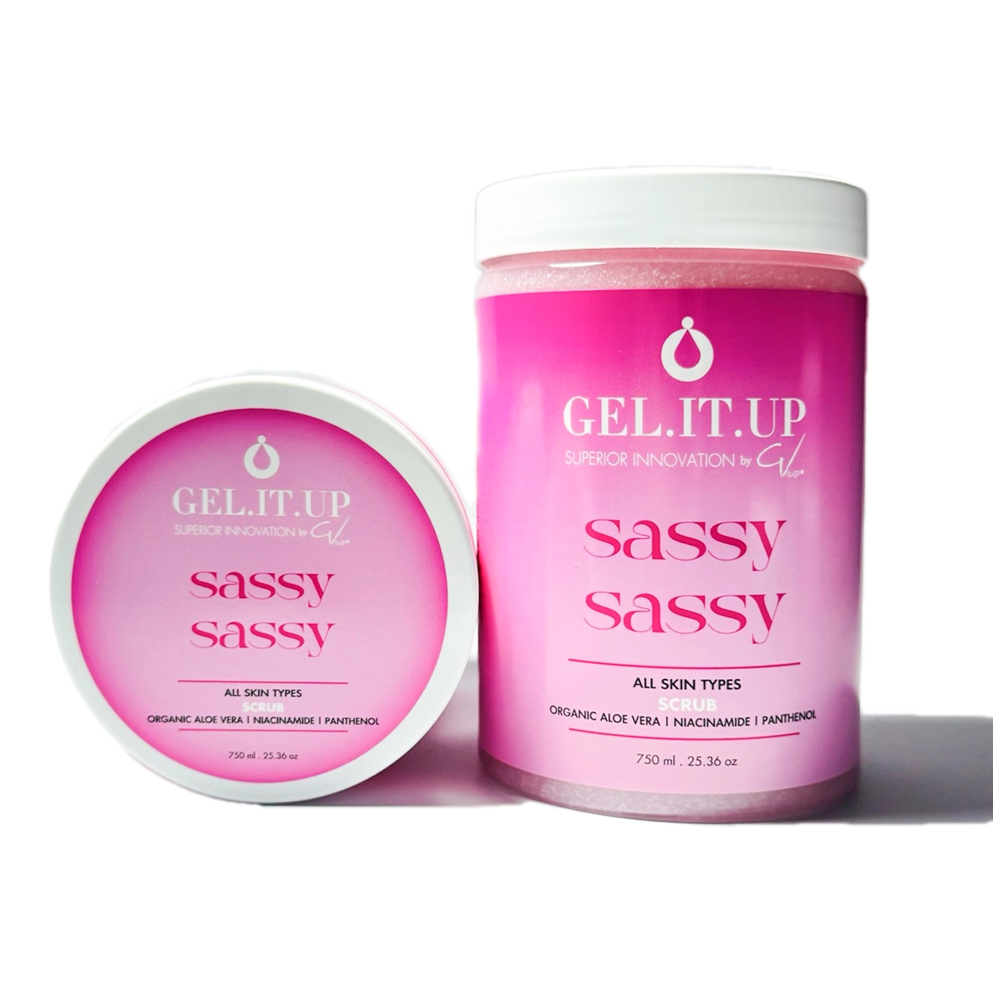 GEL IT UP SCRUB 750ml SASSY SASSY NEW