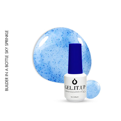 Brush on Builder Gel Sky Sprinkle 15ml -HTF