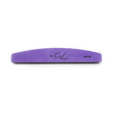 Boat Shape Nail File 100/120 Purple Sponge