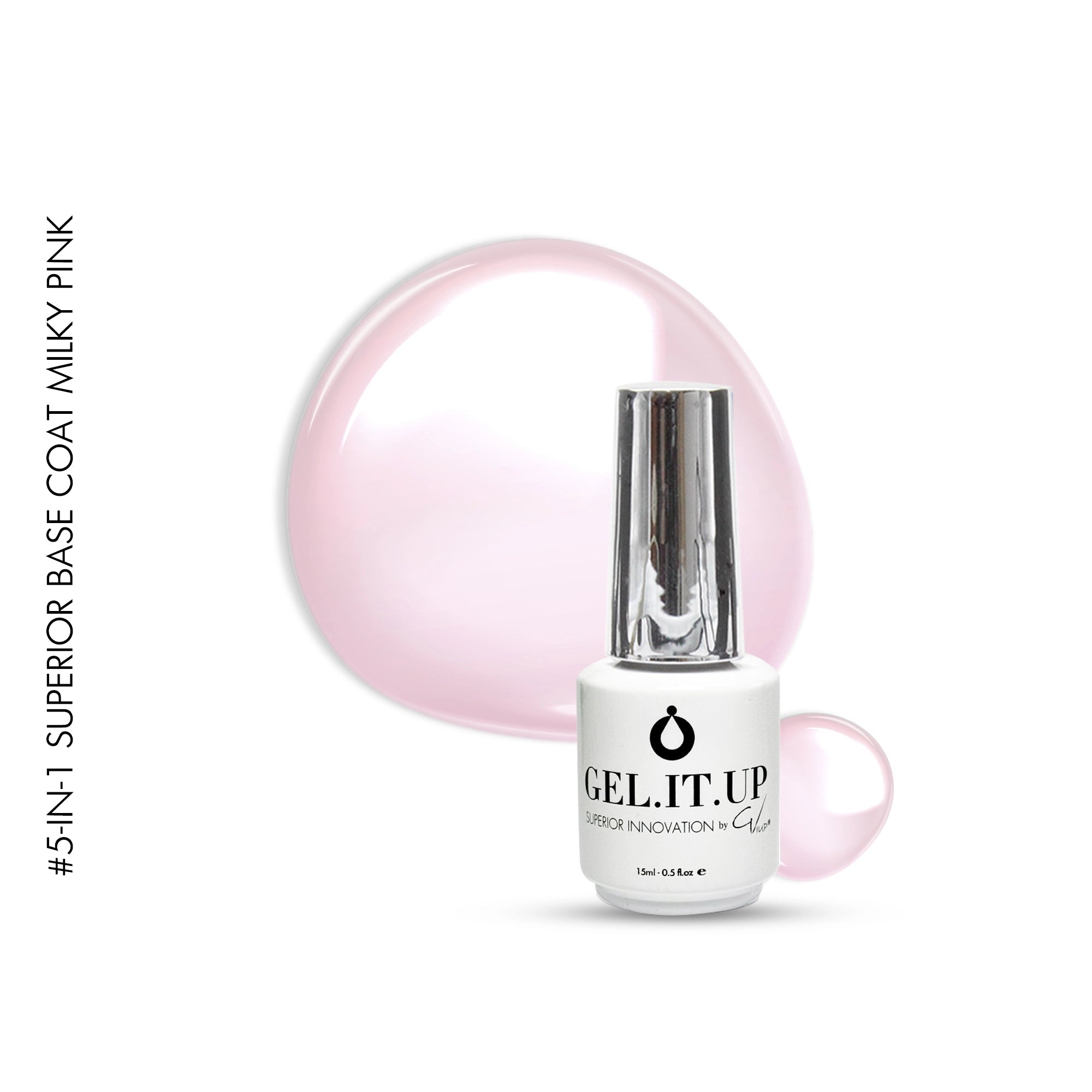 5-in-1 Superior Base 15ml Milky Pink -HTF